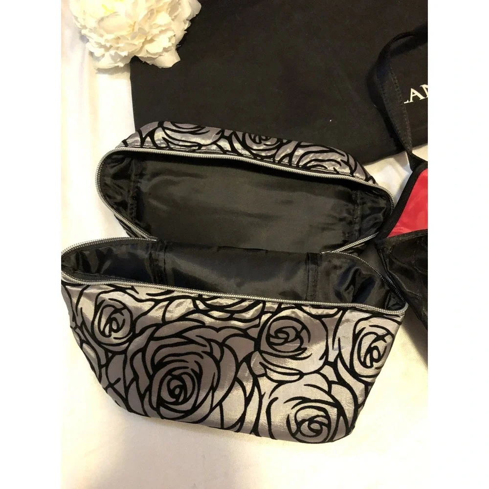 Lancôme- Overnight- Makeup - Travel Bag  - Toiletries Set of 4 bags- Black & Red